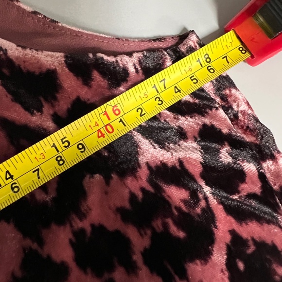 J Crew pink leopard velvet tank sz 4 - Picture 8 of 9